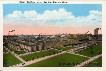 Postcard - Dodge Brothers Motor Car Co., Detroit, Mich.