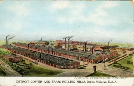 Postcard - Detroit Copper and Brass Rolling Mills, Detroit, Michigan, U.S.A.
