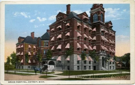 Postcard - Grace Hospital, Detroit, Mich.