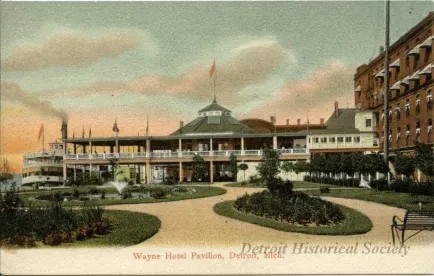 Postcard - Wayne Hotel Pavilion, Detroit, Mich.