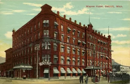 Postcard - Wayne Hotel, Detroit, Mich.