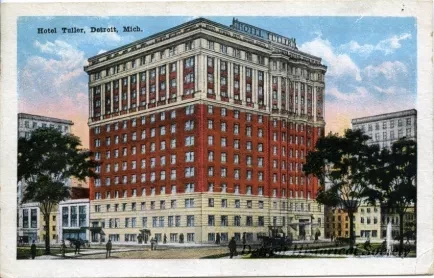 Postcard - Hotel Tuller, Detroit, Mich.