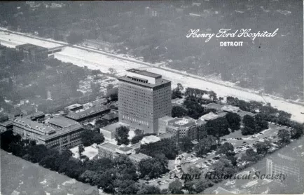 Postcard - Henry Ford Hospital, Detroit