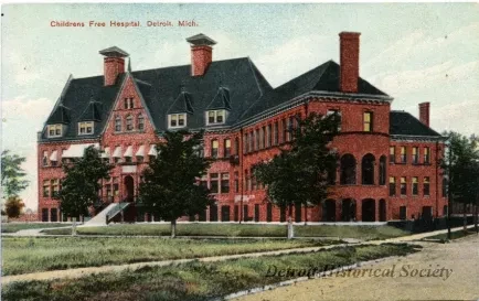 Postcard - Childrens Free Hospital, Detroit, Mich.
