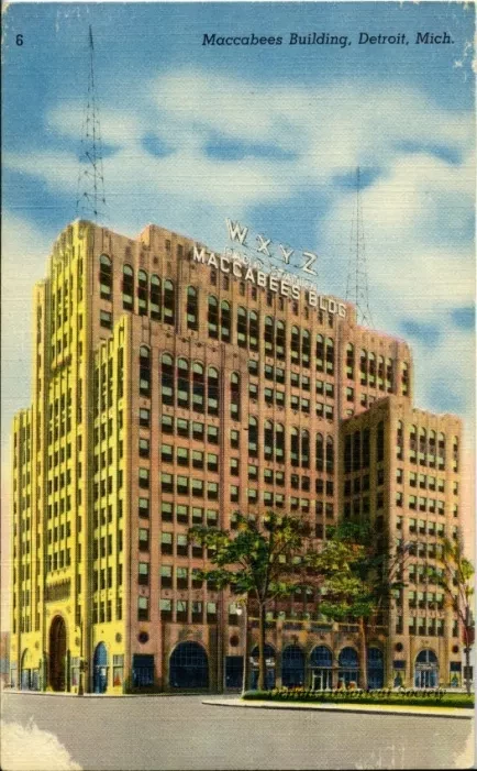 Postcard - Maccabees Building, Detroit, Mich.