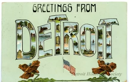 Postcard - Greetings from Detroit