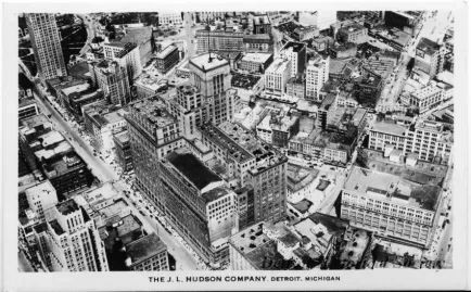 Postcard - The J. L. Hudson Company, Detroit, Michigan