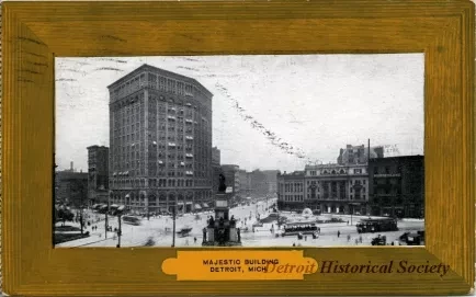 Postcard - Majestic Building, Detroit, Mich.