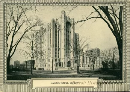 Postcard - Masonic Temple, Detroit