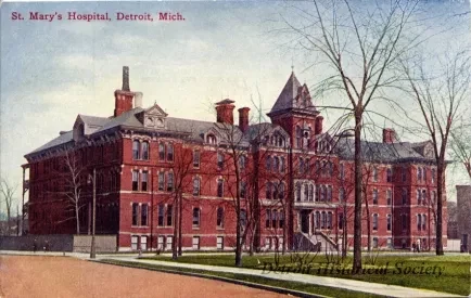 Postcard - St. Mary's Hospital, Detroit, Mich. - St. Mary's Hospital, Detroit, Mich.