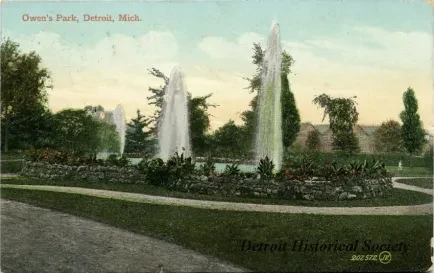 Postcard - Owen's Park, Detroit, Mich.