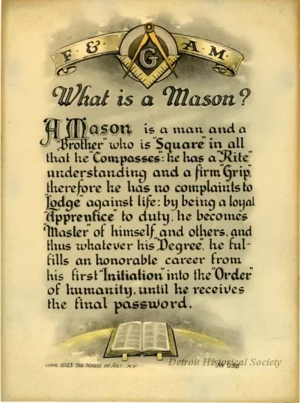 Sign - What is a Mason?