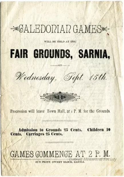 Handbill - Caledonian Games
