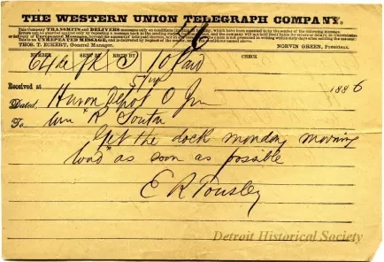 Telegram - The Western Union Telegraph Company