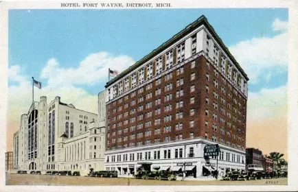 Postcard - Hotel Fort Wayne, Detroit, Mich.