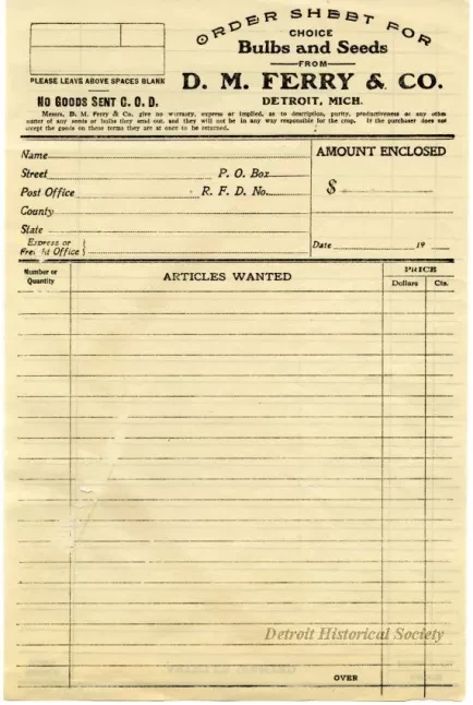Catalog - Bulbs & Seeds, Autumn 1929