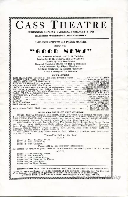 Program, Theater - The Playgoer