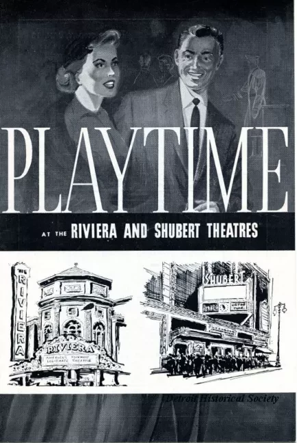 Program, Theater - Playtime at the Rivera and Shubert Theatres