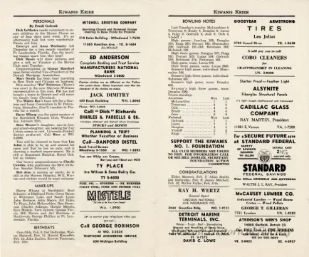 Newsletter - Kiwanis Krier, Vol. 38, No. 6