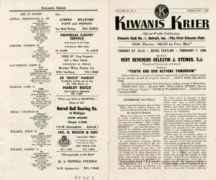 Newsletter - Kiwanis Krier, Vol. 38, No. 6