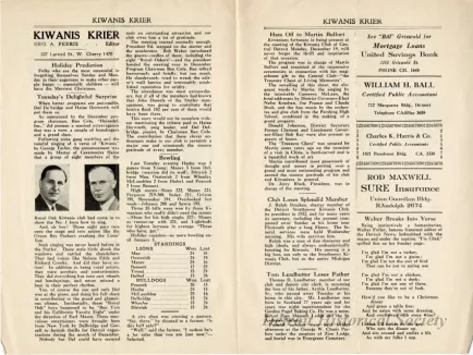 Newsletter - Kiwanis Krier, Vol. 18, No. 52