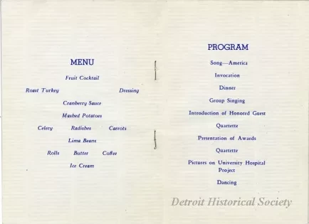 Program - Ann Arbor Kiwanis Club, Twenty-fifth Anniversary