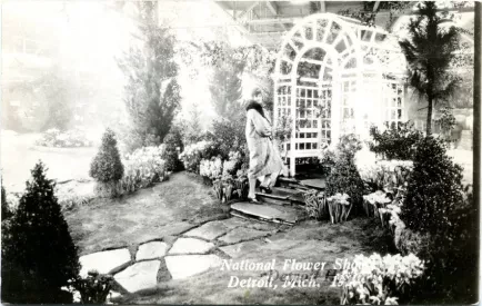 Postcard - National Flower Show, Detroit, Mich. 1927 - National Flower Show, Detroit, Mich. 1927