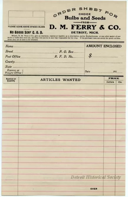 Catalog - Bulbs & Seeds Autumn 1916