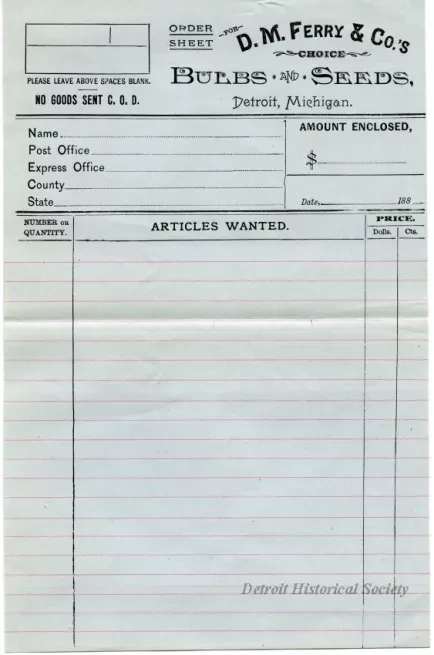 Catalog - Bulbs & Seeds Autumn 1888