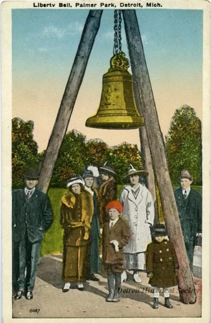 Postcard - Liberty Bell, Palmer Park, Detroit