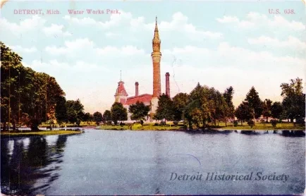 Postcard - Detroit, Mich. Water Works Park - Detroit, Mich. Water Works Park