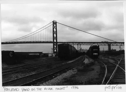 Print, Photographic - Railroad Yard on the River Front
