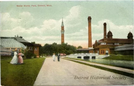 Postcard - Water Works Park, Detroit, Mich. - Water Works Park, Detroit, Mich.