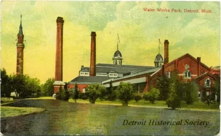 Postcard - Water Works Park, Detroit, Mich. - Water Works Park, Detroit, Mich.