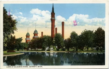 Postcard - Lake at Gladwin Park, Detroit, Mich. - Lake At Gladwin Park, Detroit, Mich.