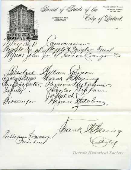 Roster - Board of Trade of the City of Detroit