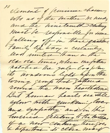 Letter - The American Mother in Detroit