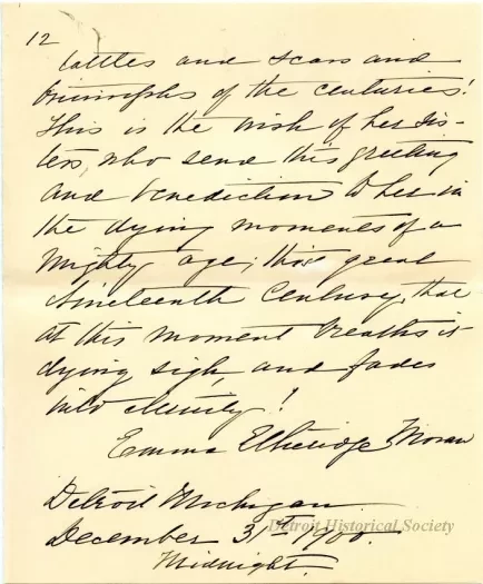 Letter - The American Mother in Detroit