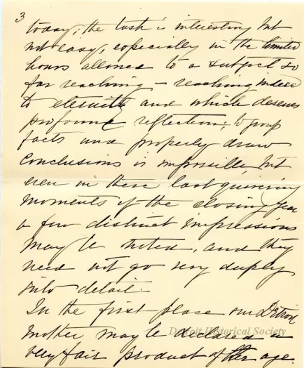 Letter - The American Mother in Detroit