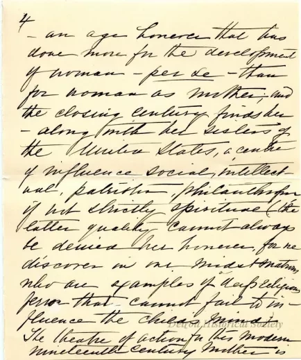 Letter - The American Mother in Detroit