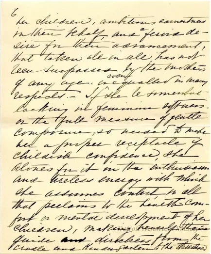 Letter - The American Mother in Detroit