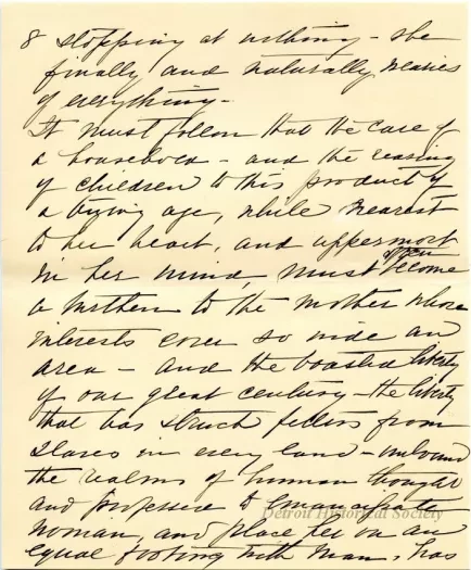 Letter - The American Mother in Detroit