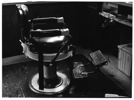 Print, Photographic - George's Barber Shop, 553 Monroe, Detroit, George Leftsia, Greektown
