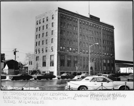 Print, Photographic - St. Joseph's Mercy Hospital Nursing School / Health Center; 2242 Milwaukee