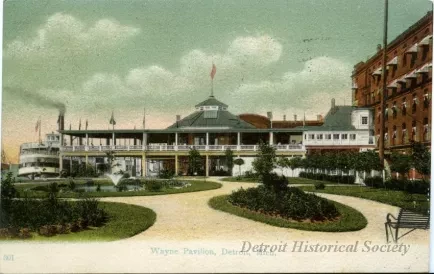 Postcard - Wayne Pavilion, Detroit, Mich.
