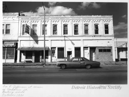 Print, Photographic - On E. Jefferson at Corner of Meldrum St. Looking North