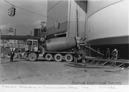 Print, Photographic - Sidewalk Installation at Joe Louis Sports Arena