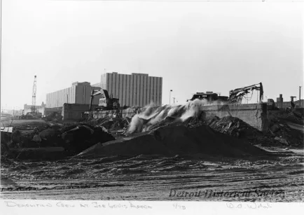 Print, Photographic - Demolition Crew at Joe Louis Arena
