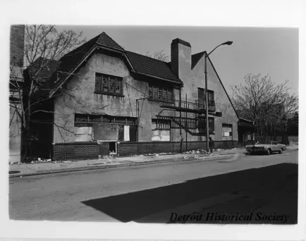 Print, Photographic - Old Arts and Crafts Bldg.; Watson St. between Woodward and John R