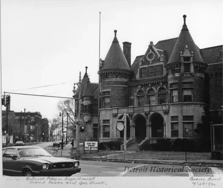 Print, Photographic - Detroit Police Department, Grand River and 12th Street